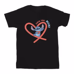 Disney - T-shirt LOVE YOU MUM - Garçon (Noir)