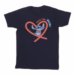 Disney - T-shirt LOVE YOU MUM - Garçon (Bleu marine)