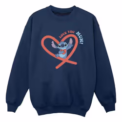 Disney - Sweat LOVE YOU MUM - Garçon (Bleu marine)