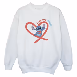 Disney - Sweat LOVE YOU MUM - Garçon (Blanc)