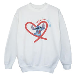 Disney - Sweat LOVE YOU MUM - Garçon (Blanc)
