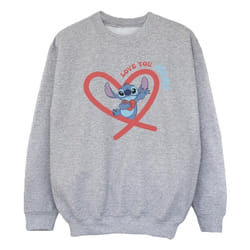Disney - Sweat LOVE YOU MUM - Fille (Gris chiné)