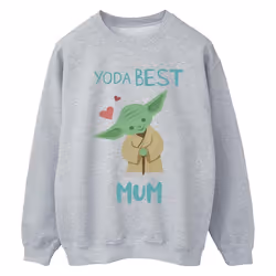Star Wars - Sweat BEST MUM - Femme (Gris chiné)