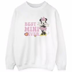Disney - Sweat BEST MINI EVER - Homme (Blanc)