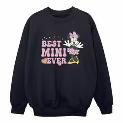 Disney - Sweat BEST MINI EVER - Fille (Noir)