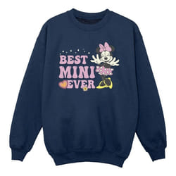 Disney - Sweat BEST MINI EVER - Fille (Bleu marine)