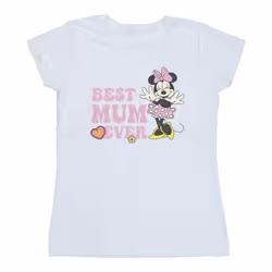 Disney - T-shirt BEST MUM EVER - Femme (Blanc)