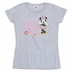 Disney - T-shirt BEST MUM EVER - Femme (Gris chiné)