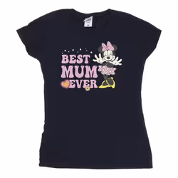 Disney - T-shirt BEST MUM EVER - Femme (Bleu marine)