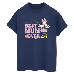 Disney - T-shirt BEST MUM EVER - Femme (Bleu marine)