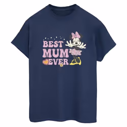 Disney - T-shirt BEST MUM EVER - Femme (Bleu marine)