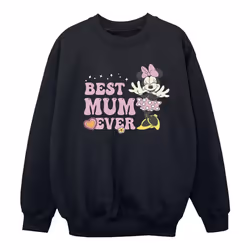 Disney - Sweat BEST MUM EVER - Fille (Noir)