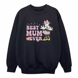 Disney - Sweat BEST MUM EVER - Fille (Noir)