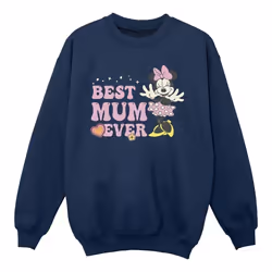 Disney - Sweat BEST MUM EVER - Fille (Bleu marine)