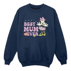 Disney - Sweat BEST MUM EVER - Fille (Bleu marine)