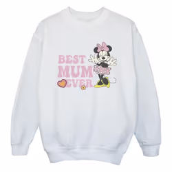 Disney - Sweat BEST MUM EVER - Fille (Blanc)