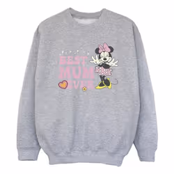 Disney - Sweat BEST MUM EVER - Fille (Gris chiné)