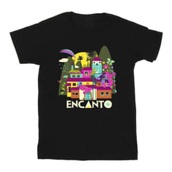 Disney - T-shirt ENCANTO MANY HOUSES - Homme (Noir)