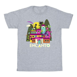 Disney - T-shirt ENCANTO MANY HOUSES - Homme (Gris chiné)