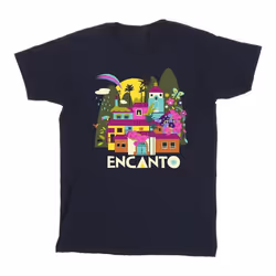 Disney - T-shirt ENCANTO MANY HOUSES - Homme (Bleu marine)