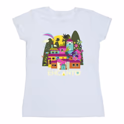 Disney - T-shirt ENCANTO MANY HOUSES - Femme (Blanc)