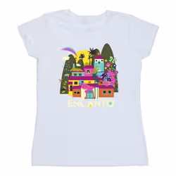 Disney - T-shirt ENCANTO MANY HOUSES - Femme (Blanc)