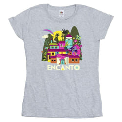 Disney - T-shirt ENCANTO MANY HOUSES - Femme (Gris chiné)