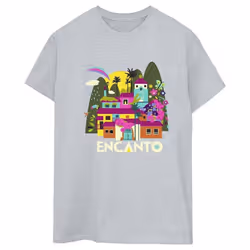 Disney - T-shirt ENCANTO MANY HOUSES - Femme (Gris chiné)