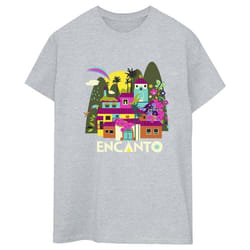 Disney - T-shirt ENCANTO MANY HOUSES - Femme (Gris chiné)