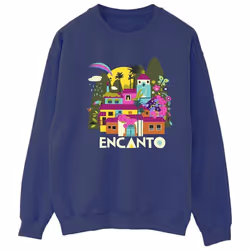 Disney - Sweat ENCANTO MANY HOUSES - Femme (Bleu marine)