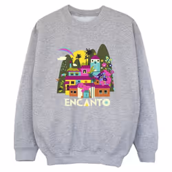 Disney - Sweat ENCANTO MANY HOUSES - Garçon (Gris chiné)