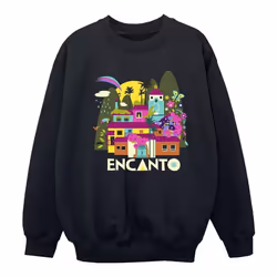 Disney - Sweat ENCANTO MANY HOUSES - Fille (Noir)