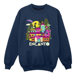 Disney - Sweat ENCANTO MANY HOUSES - Fille (Bleu marine)
