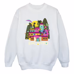 Disney - Sweat ENCANTO MANY HOUSES - Fille (Blanc)
