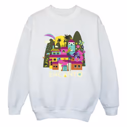 Disney - Sweat ENCANTO MANY HOUSES - Fille (Blanc)