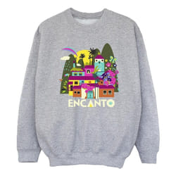 Disney - Sweat ENCANTO MANY HOUSES - Fille (Gris chiné)