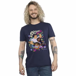 Disney - T-shirt ENCANTO SISTER GOALS - Homme (Bleu marine)