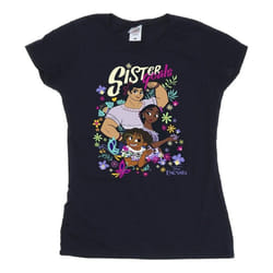 Disney - T-shirt ENCANTO SISTER GOALS - Femme (Bleu marine)