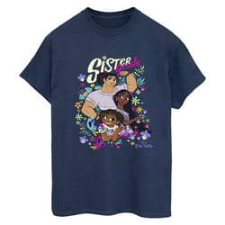 Disney - T-shirt ENCANTO SISTER GOALS - Femme (Bleu marine)