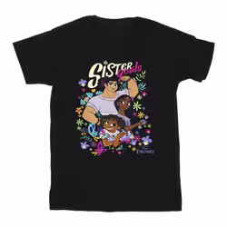 Disney - T-shirt ENCANTO SISTER GOALS - Garçon (Noir)