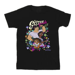 Disney - T-shirt ENCANTO SISTER GOALS - Garçon (Noir)