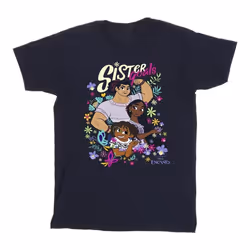 Disney - T-shirt ENCANTO SISTER GOALS - Garçon (Bleu marine)