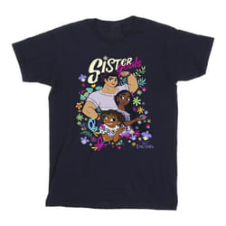 Disney - T-shirt ENCANTO SISTER GOALS - Garçon (Bleu marine)