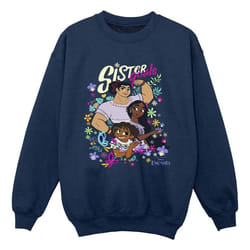 Disney - Sweat ENCANTO SISTER GOALS - Garçon (Bleu marine)