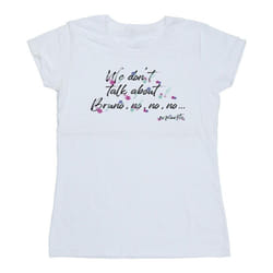 Disney - T-shirt ENCANTO WE DONT TALK ABOUT BRUNO NO NO - Femme (Blanc)