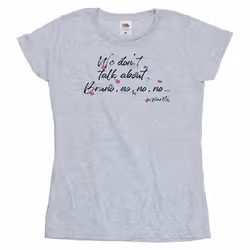 Disney - T-shirt ENCANTO WE DONT TALK ABOUT BRUNO NO NO - Femme (Gris chiné)
