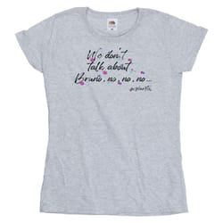 Disney - T-shirt ENCANTO WE DONT TALK ABOUT BRUNO NO NO - Femme (Gris chiné)