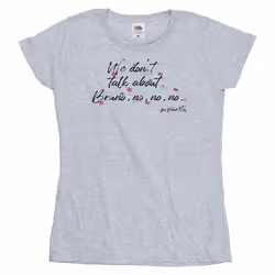 Disney - T-shirt ENCANTO WE DONT TALK ABOUT BRUNO NO NO - Femme (Gris chiné)