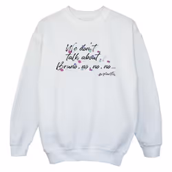 Disney - Sweat ENCANTO WE DONT TALK ABOUT BRUNO NO NO - Garçon (Blanc)