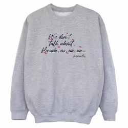 Disney - Sweat ENCANTO WE DONT TALK ABOUT BRUNO NO NO - Garçon (Gris chiné)